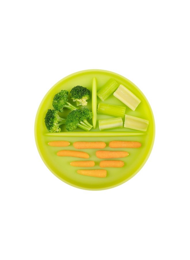 Olababy 100% Silicone Suction Plate | Toddler Plates with Suction | Divided Plates for Kids | Self Feeding Baby Essentials | Baby Registry Must Haves | Microwave Dinner Plates (Coral) - Image 3