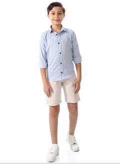 Andora Boys Light Blue Long Sleeves Shirt_Blue  - Image 1