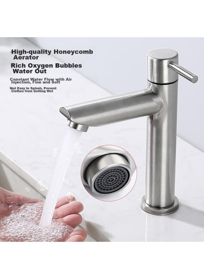LARSD Lairshidan Basin Faucet Single Cold, Bathroom Sink, Washbasin Faucet, Face Basin, 304 Stainless Steel, Ld5361 - Image 4