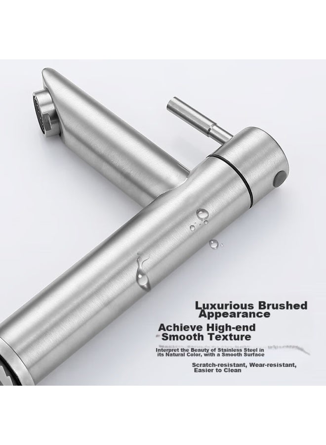 LARSD Lairshidan Basin Faucet Single Cold, Bathroom Sink, Washbasin Faucet, Face Basin, 304 Stainless Steel, Ld5361 - Image 3