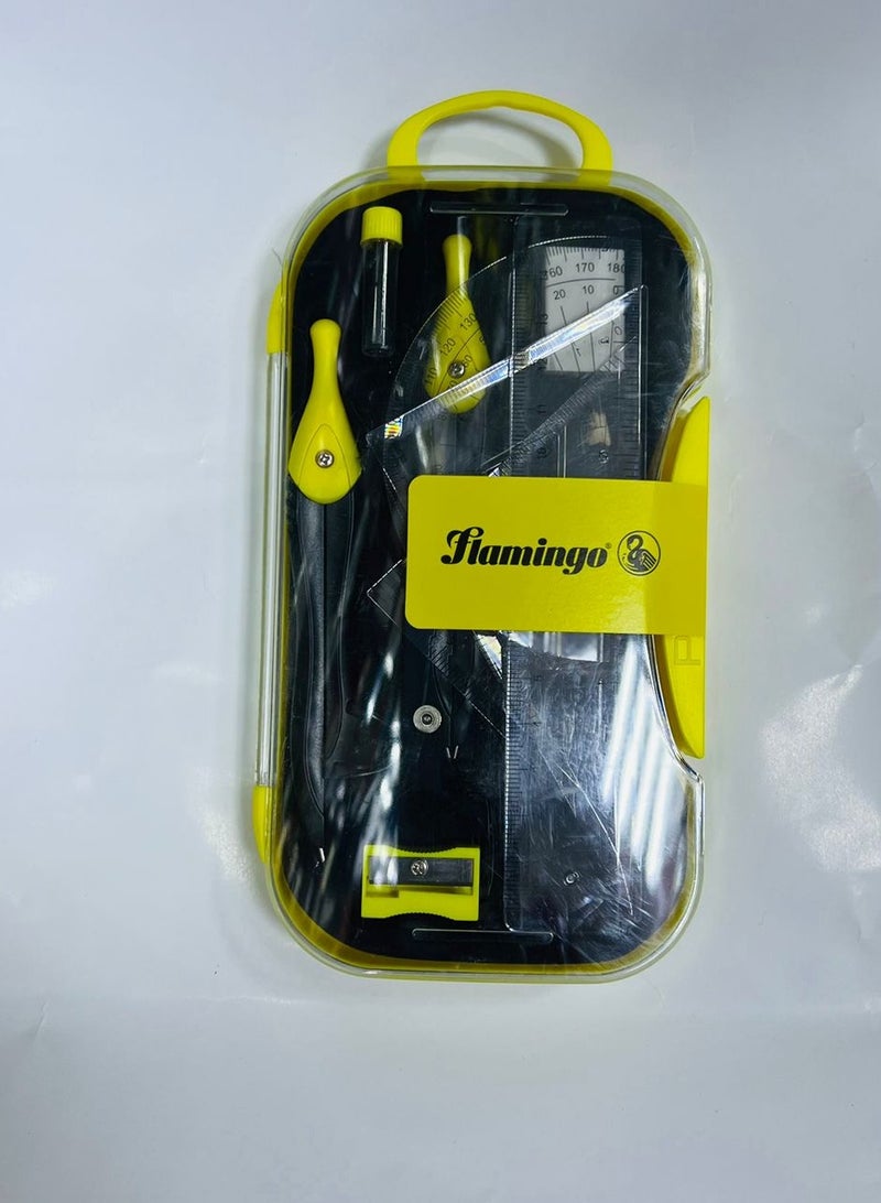 Flamingo Mathematical Drawing Instruments Multicolor for School and Office Uses - Image 1