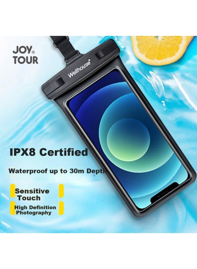 JOY TOUR Joytour Universal 3d Waterproof Phone Bag For Swimming, Drifting, Surfing, Diving With Tpu High-transparency Film, Double Whistle, White - Image 3