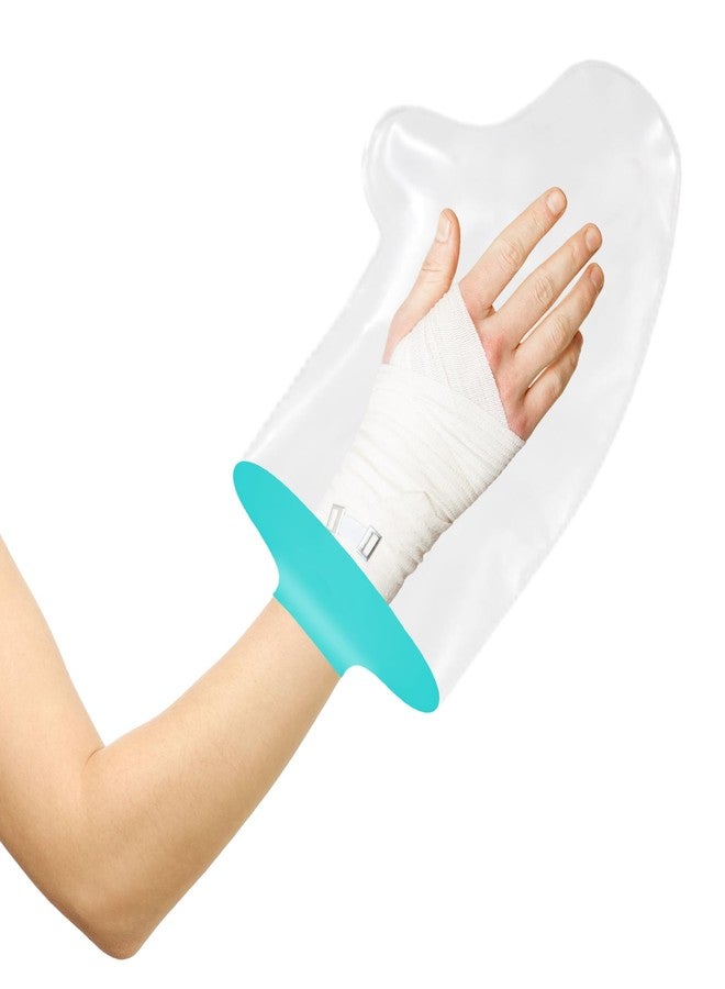 Hand Cast Cover for Shower, Silicone Watertight Wrist Wound Protector After Surgery for Injury, Finger Splint, Bandage and Burn