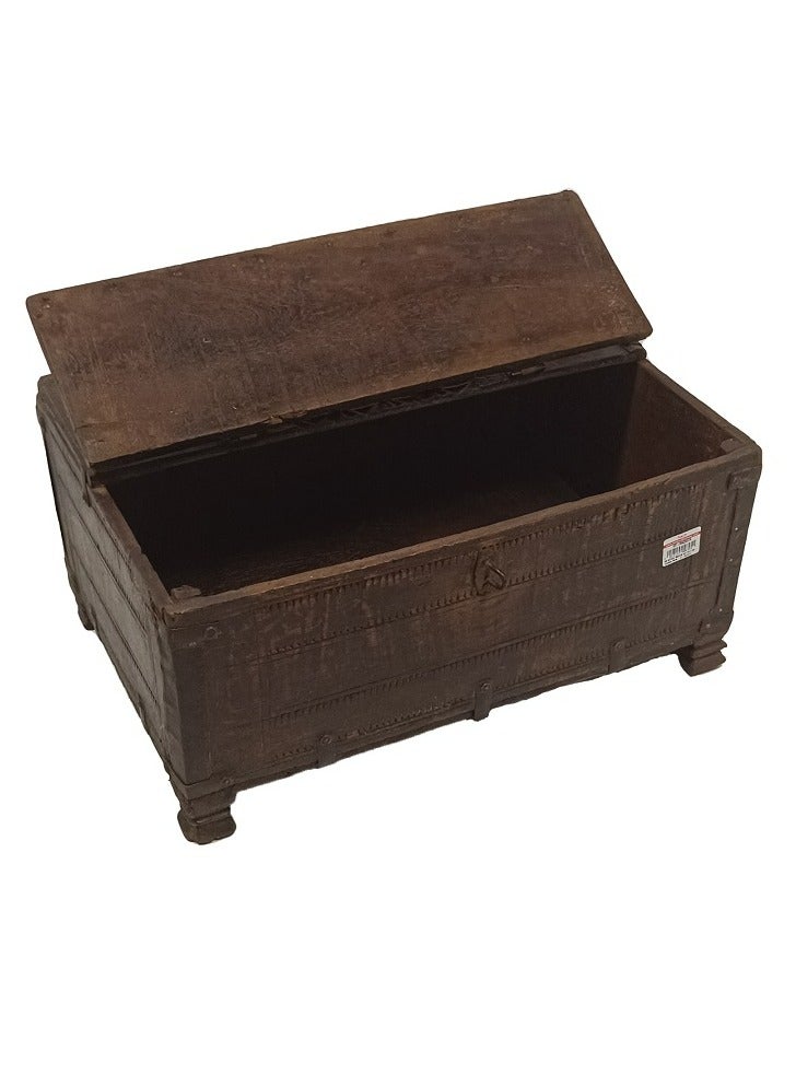 Antique Museum Antique Wooden Box With Art Carving Work - Image 2