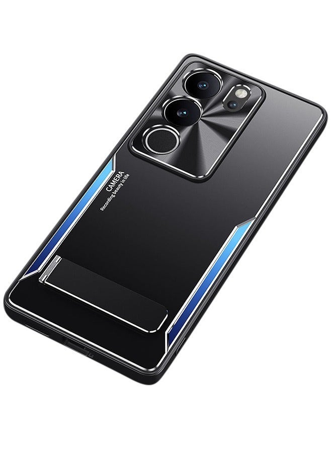 X-level Vivo V29 5G/V29 pro Case Cover Protector with TPU+Metal, Phone Holder Kickstand Camera Len Protection Anti-scratch Anti-drop Anti-fingerprint Shell Back Cover for Vivo S17 Pro/S17 - Image 1