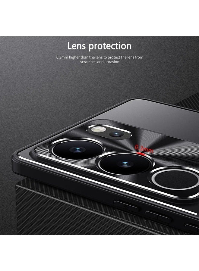 X-level Vivo V29 5G/V29 pro Case Cover Protector with TPU+Metal, Phone Holder Kickstand Camera Len Protection Anti-scratch Anti-drop Anti-fingerprint Shell Back Cover for Vivo S17 Pro/S17 - Image 4