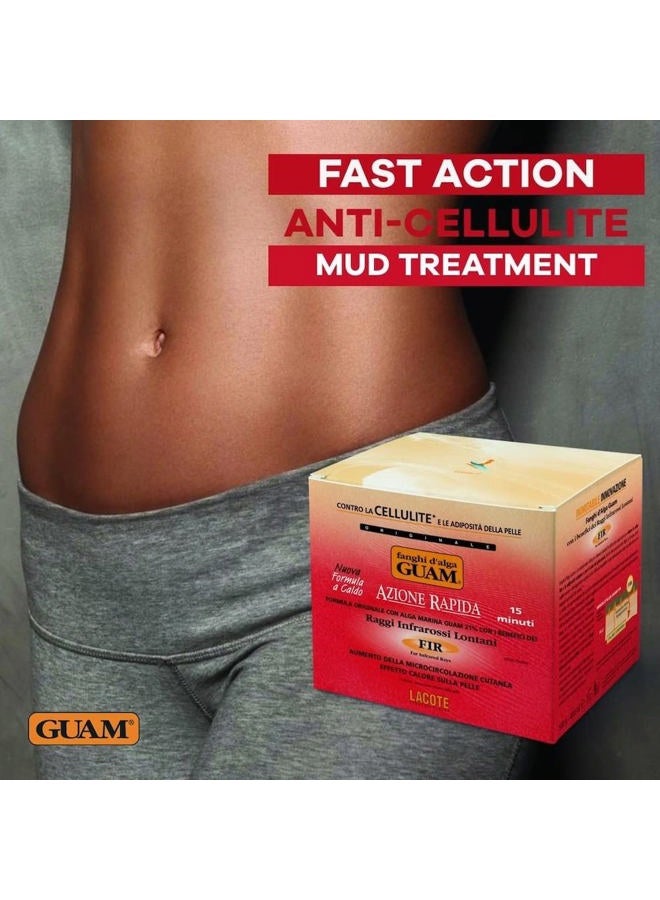 GUAM Anti Cellulite Seaweed Mud Infrared Body Wrap, FAST ACTION Hot Mud Body Mask with Tourmaline FIR, Skin Tightening Lipo Wrap for Cellulite Remover - Image 4