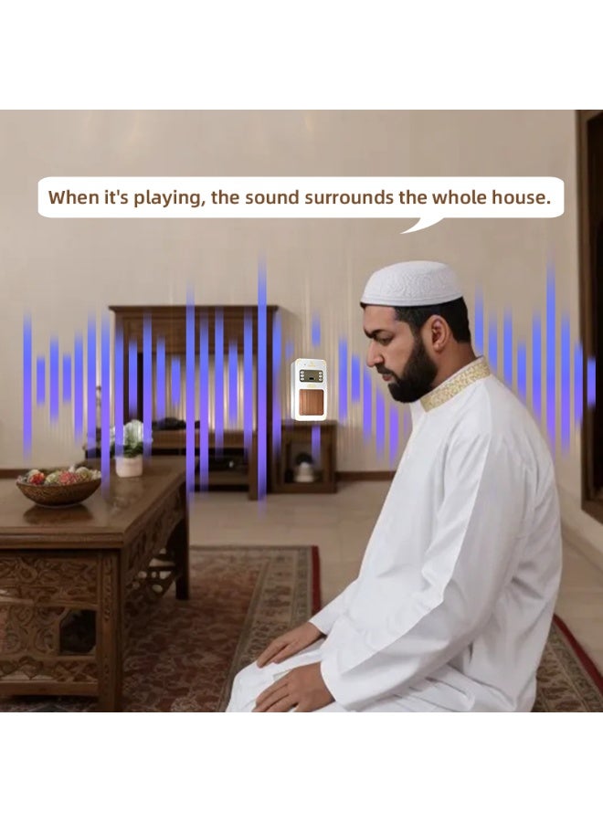 مكبر صوت القرآن الذكي إكوانتو بقابس حائط مع جهاز تحكم عن بعد، بلوتوث، راديو FM، وضوء ليلي - Image 5