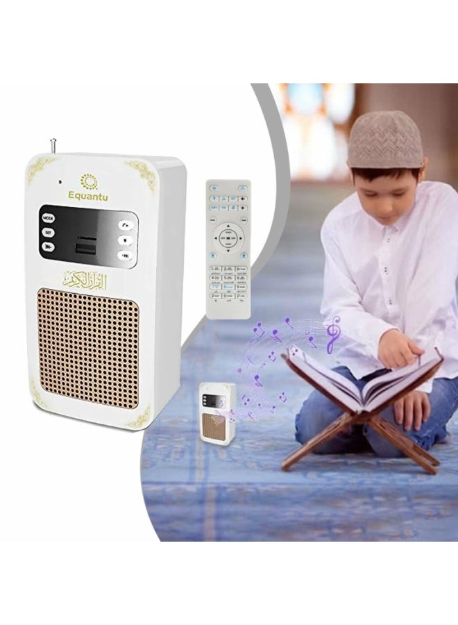 مكبر صوت القرآن الذكي إكوانتو بقابس حائط مع جهاز تحكم عن بعد، بلوتوث، راديو FM، وضوء ليلي - Image 1