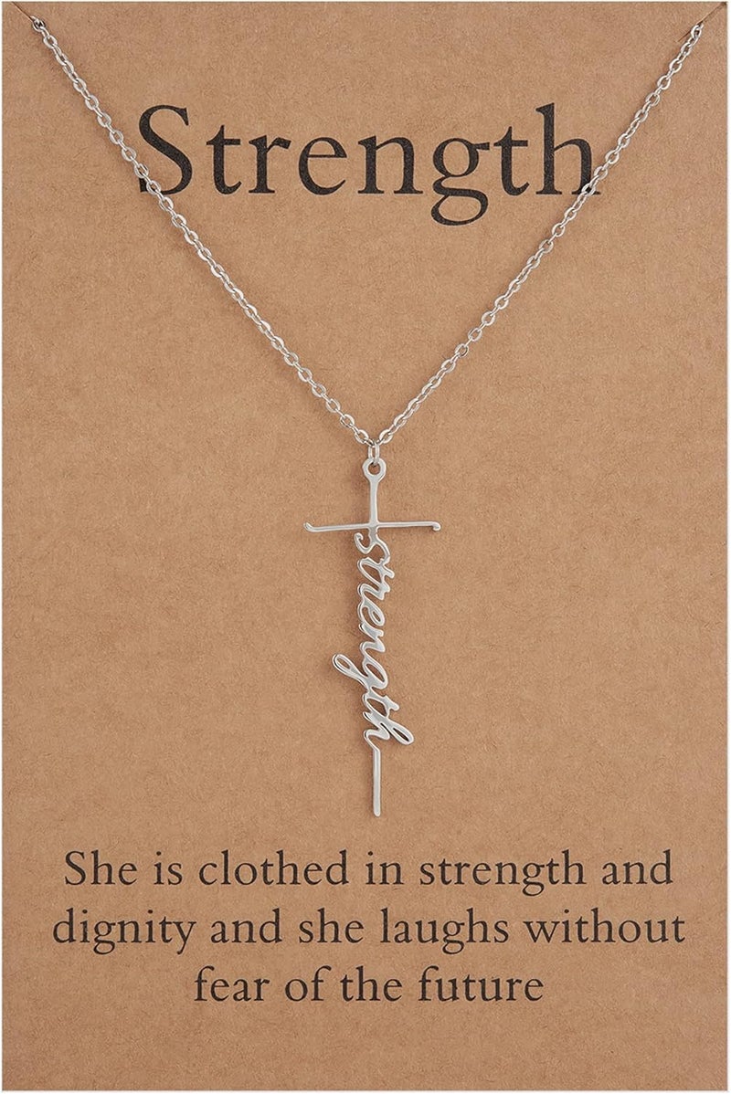 Lcherry Faith Cross Pendant Necklace for Women Religious Christian Jewelry Mother's Day Gifts for Women - Image 1