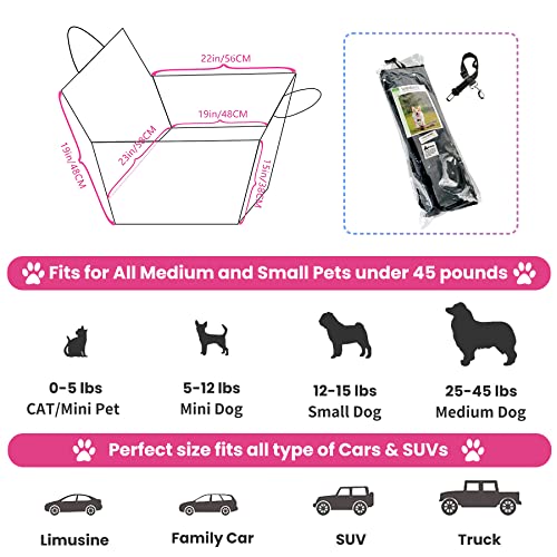 Winbate 2PCS Car Door Protector for Dogs Pet Car Cover-Waterproof Scratchproof Nonslip Durable Machine Washable (2 Packs Universal Fit) (Cream) - Image 3