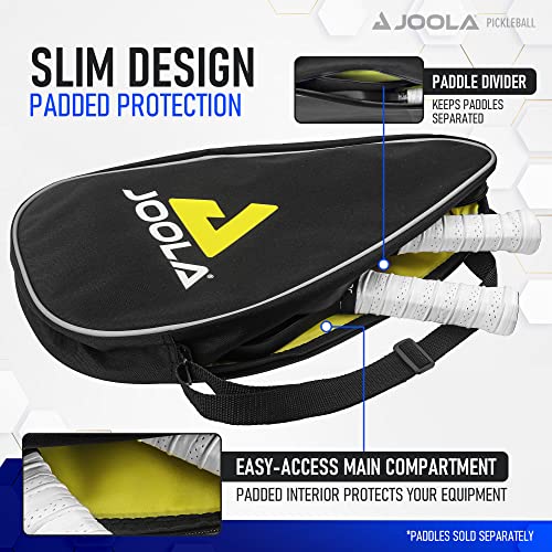 JOOLA Vision Duo Pickleball Cover and Bag - Sling Bag for Paddles & Accessories - Easily Fits Two Paddles, Two Pickleball Balls, & Small Accessories - Includes Hideaway Fence Hook - Black - Image 3