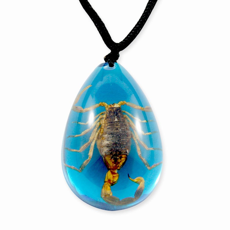 REALBUG Gold Scorpion Necklace Blue large - Image 2