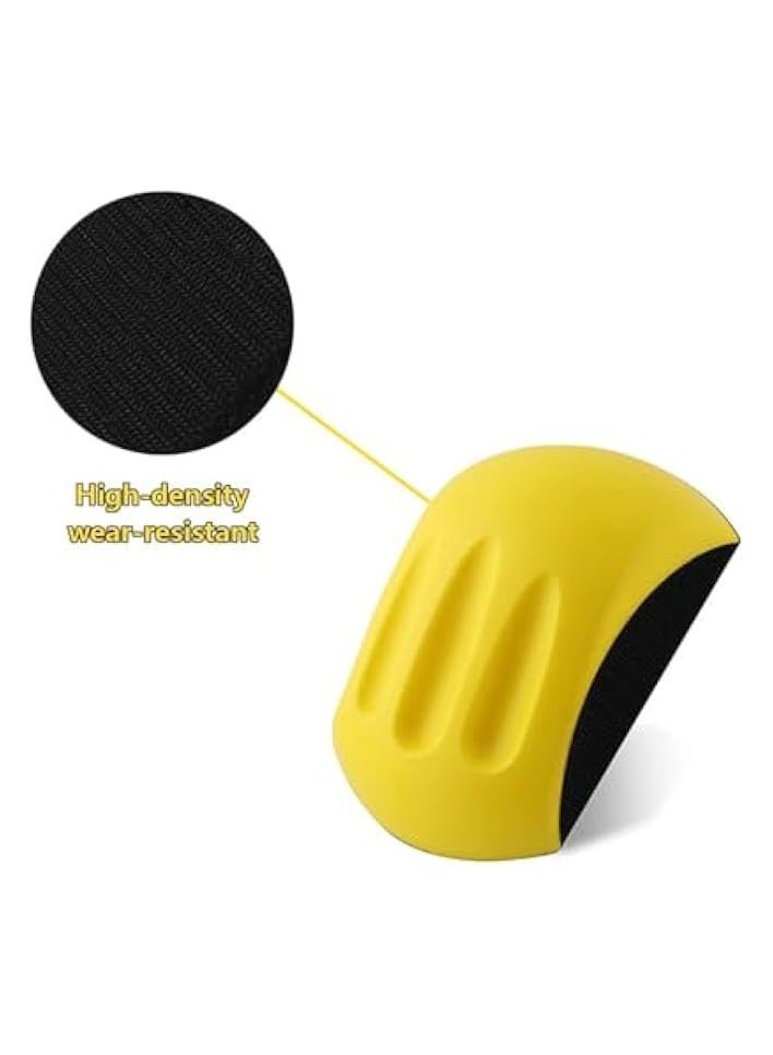 PROMASS Hand Sanding Pad Block, 3 pcs Hook and Loop Hand Sanding Pad Block Hand Sanding Pad Blocks Hand Polishing Block with Hook and Loop Disc Hand Sanding Block  - Image 3