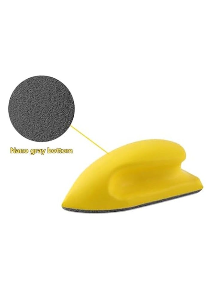 PROMASS Hand Sanding Pad Block, 3 pcs Hook and Loop Hand Sanding Pad Block Hand Sanding Pad Blocks Hand Polishing Block with Hook and Loop Disc Hand Sanding Block  - Image 4