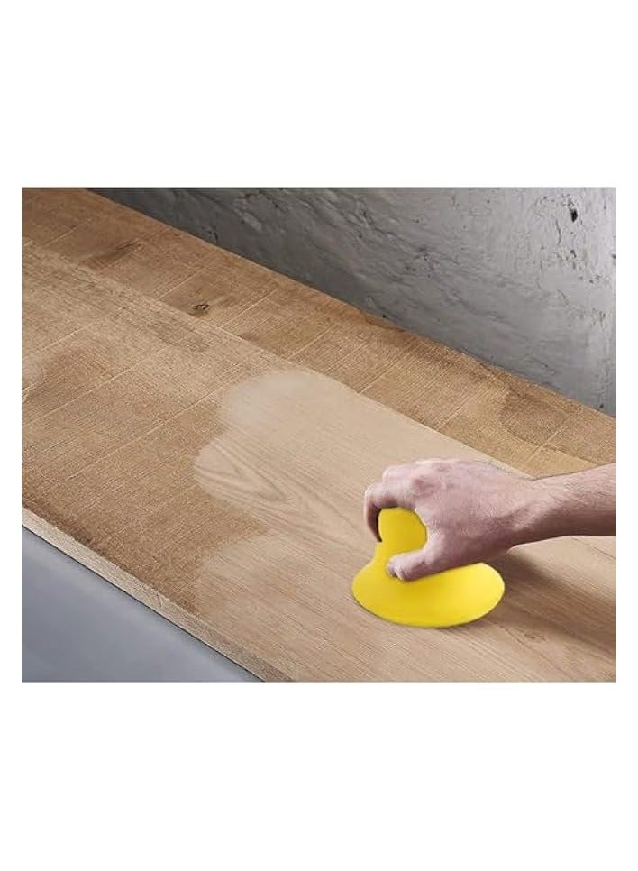PROMASS Hand Sanding Pad Block, 3 pcs Hook and Loop Hand Sanding Pad Block Hand Sanding Pad Blocks Hand Polishing Block with Hook and Loop Disc Hand Sanding Block  - Image 5