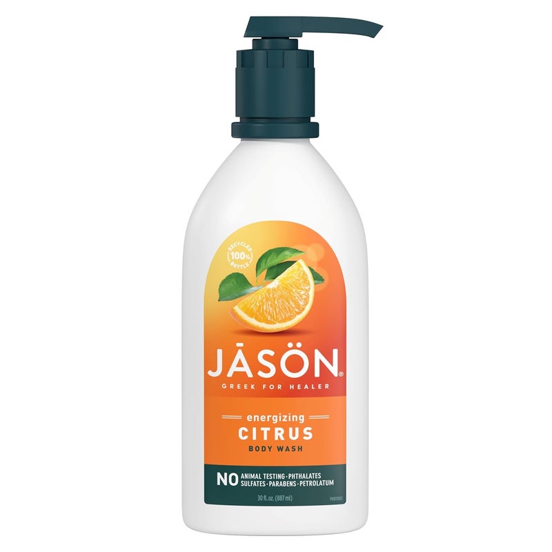 JASON Citrus Energizing Body Wash For a Gentle Feeling Clean 30 Fluid Ounces