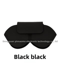 Applicable To Apple AirPods Max Headset Protective Cover Silicone Storage Bag Drop-resistant Dustproof Sleep Headset-Color:Black-Model:Silicone Storage Bag