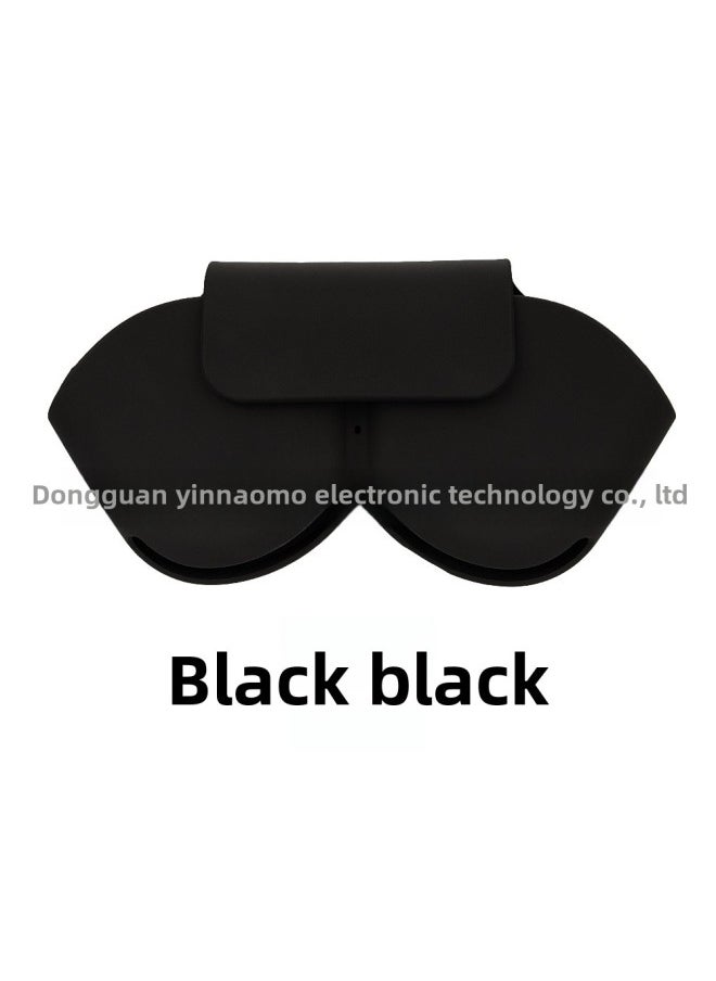 Generic - Applicable To Apple AirPods Max Headset Protective Cover Silicone Storage Bag Drop-resistant Dustproof Sleep Headset-Color:Black-Model:Silicone Storage Bag - Image 1