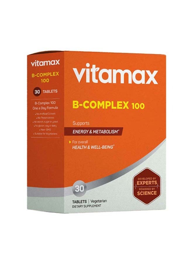 Vitamax B-Complex 100MG Tab 30's  - Image 1