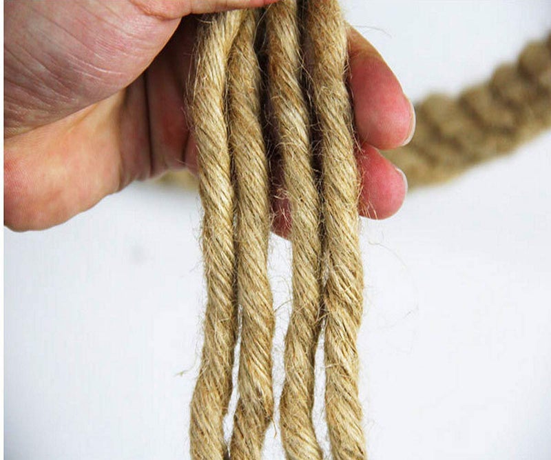 YUZENET Twisted Manila Jute Rope (1 Inch x 50 Feet) Natural Thick Hemp Rope for Crafts, Nautical, Railing, Hammock, Decorating - Image 3
