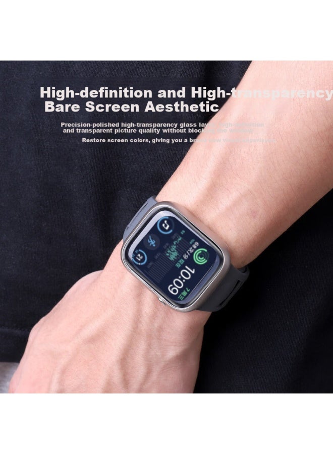 Mssm Transparent Full Coverage Protective Case For Apple Watch S9/8/7/6/5/Se 45Mm, Shockproof And Scratch-Resistant Apple Iwatch Cover - Image 3