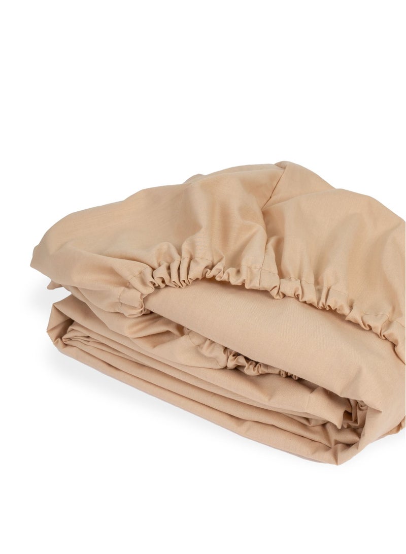 Home of linens ملاءة سرير ملائمة باللون البيج 100×200  - Image 3