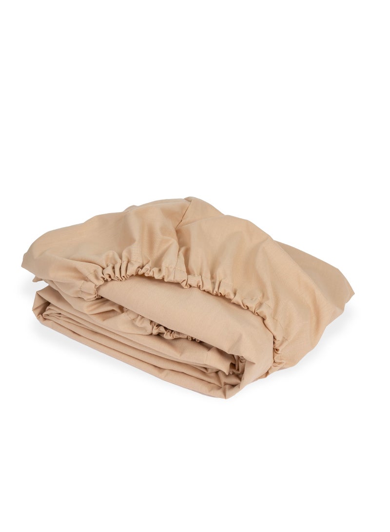 Home of linens ملاءة سرير ملائمة باللون البيج 100×200  - Image 2
