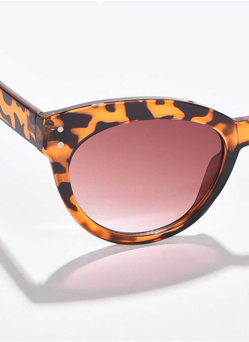 Haute Sauce Black Lens Brown Cateye Sunglasses  - Image 2