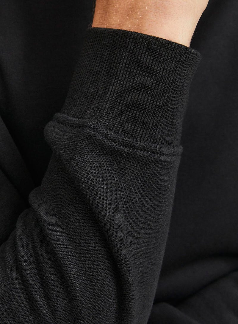 JACK & JONES Solid Crew Neck Regular Fit Sweatshirt - Image 5