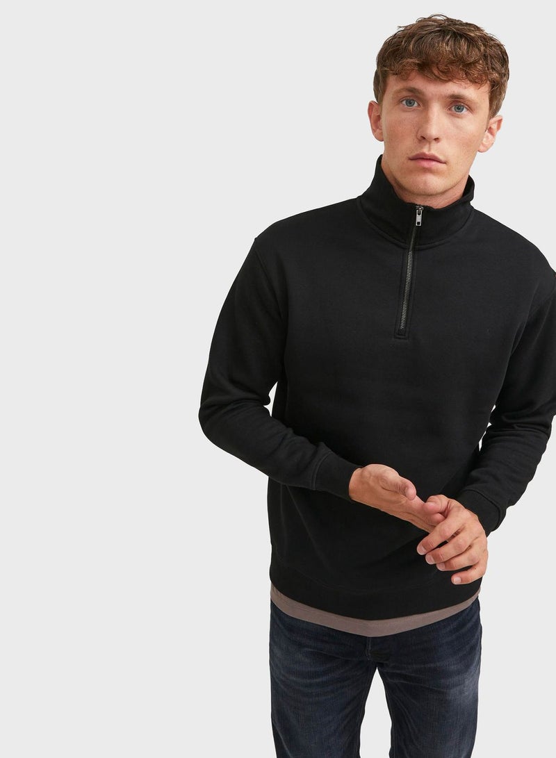 JACK & JONES Solid Crew Neck Regular Fit Sweatshirt - Image 3
