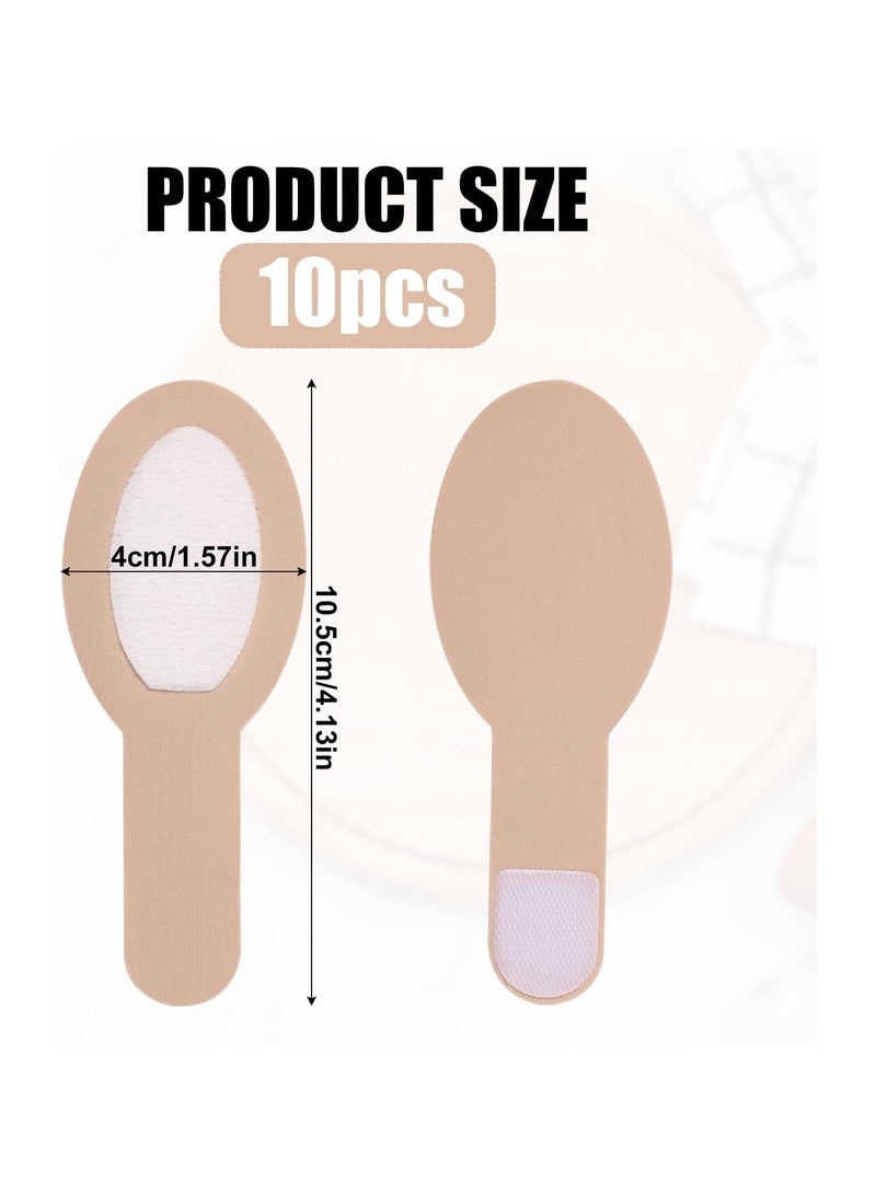 general 10 Pieces Castor Oil Wraps for Fingers, Castor Oil Wraps Wrapped in Organic Cotton, 4.13x1.57 Inch Soft Cotton Castor Oil Wraps for Tingling Fingers Arthritis Fingers Cracked Castor Oil Wraps Finger Wraps - Image 2