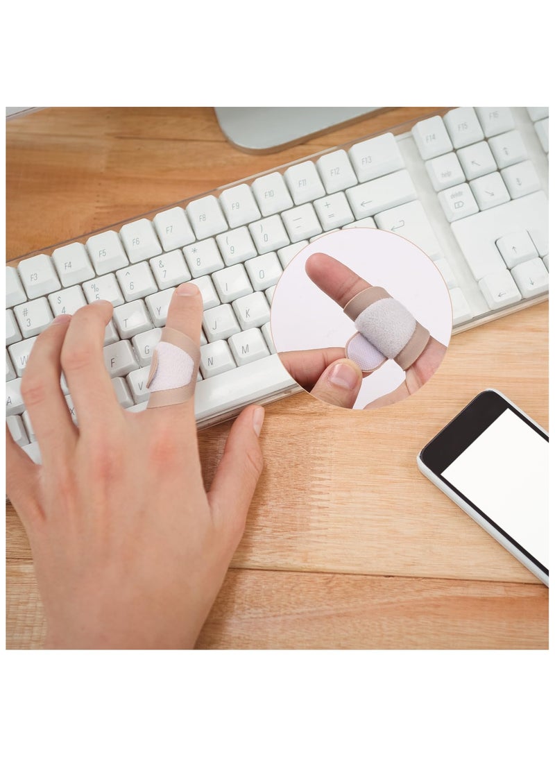 general 10 Pieces Castor Oil Wraps for Fingers, Castor Oil Wraps Wrapped in Organic Cotton, 4.13x1.57 Inch Soft Cotton Castor Oil Wraps for Tingling Fingers Arthritis Fingers Cracked Castor Oil Wraps Finger Wraps - Image 3