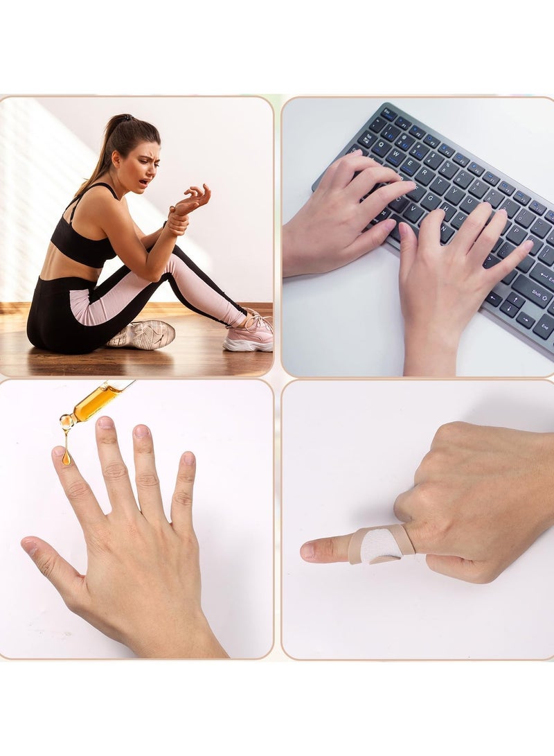 general 10 Pieces Castor Oil Wraps for Fingers, Castor Oil Wraps Wrapped in Organic Cotton, 4.13x1.57 Inch Soft Cotton Castor Oil Wraps for Tingling Fingers Arthritis Fingers Cracked Castor Oil Wraps Finger Wraps - Image 4