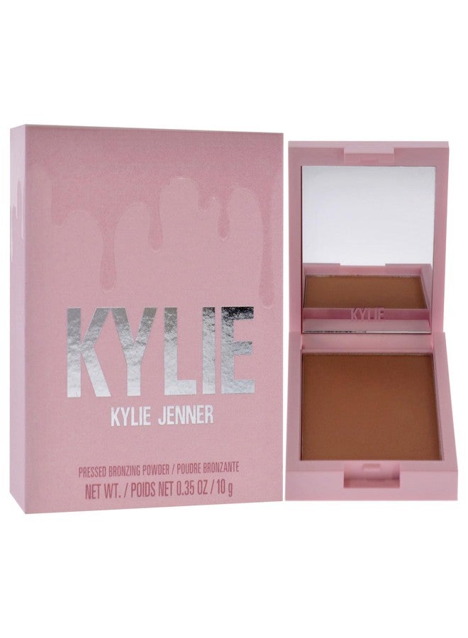 Kylie Cosmetics بودرة برونزر مضغوطة - 100 كاكي من كايلي كوزمتيكس للنساء - 0.35 أونصة برونزر - Image 3