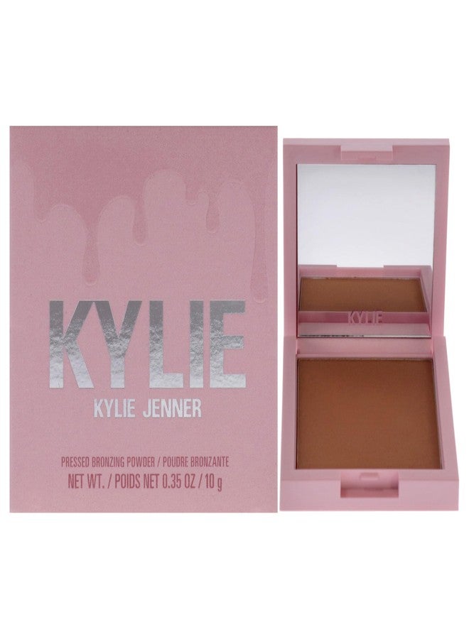 Kylie Cosmetics بودرة برونزر مضغوطة - 100 كاكي من كايلي كوزمتيكس للنساء - 0.35 أونصة برونزر - Image 1