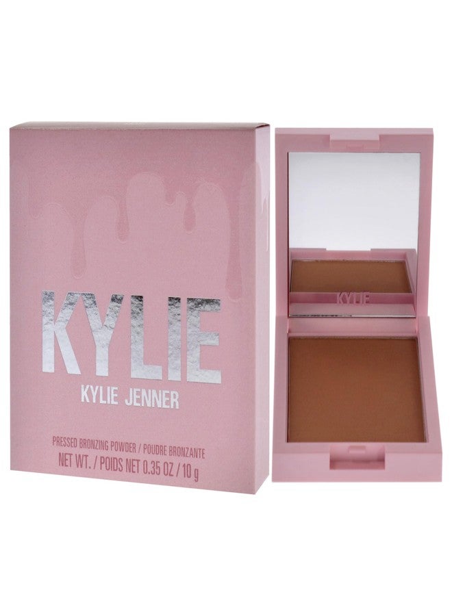 Kylie Cosmetics بودرة برونزر مضغوطة - 100 كاكي من كايلي كوزمتيكس للنساء - 0.35 أونصة برونزر - Image 4