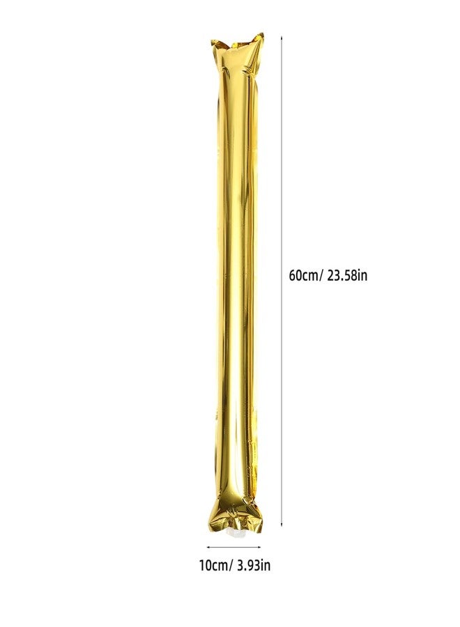 HANABASS 24 Pcs Gold Inflatable Thunder Sticks Noise Makers for Sporting Events, Graduation Party, Soccer Cheering Items - Image 2