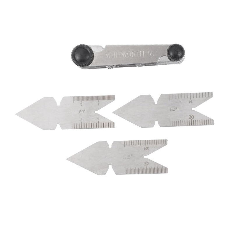 Metric SAE Thread Pitch Gauges Set 4 Pcs Measuring Tool Kit - Image 2