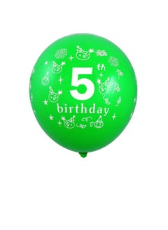 Happy Birthday 12" Balloons - Number 5