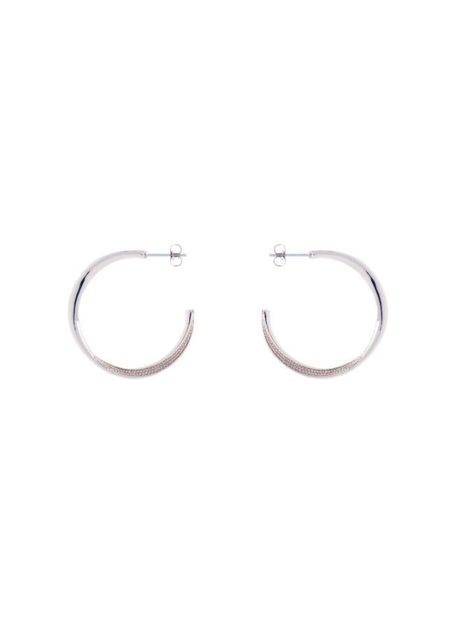 Karen Millen Textured Twist Hoop Earring  - Image 1