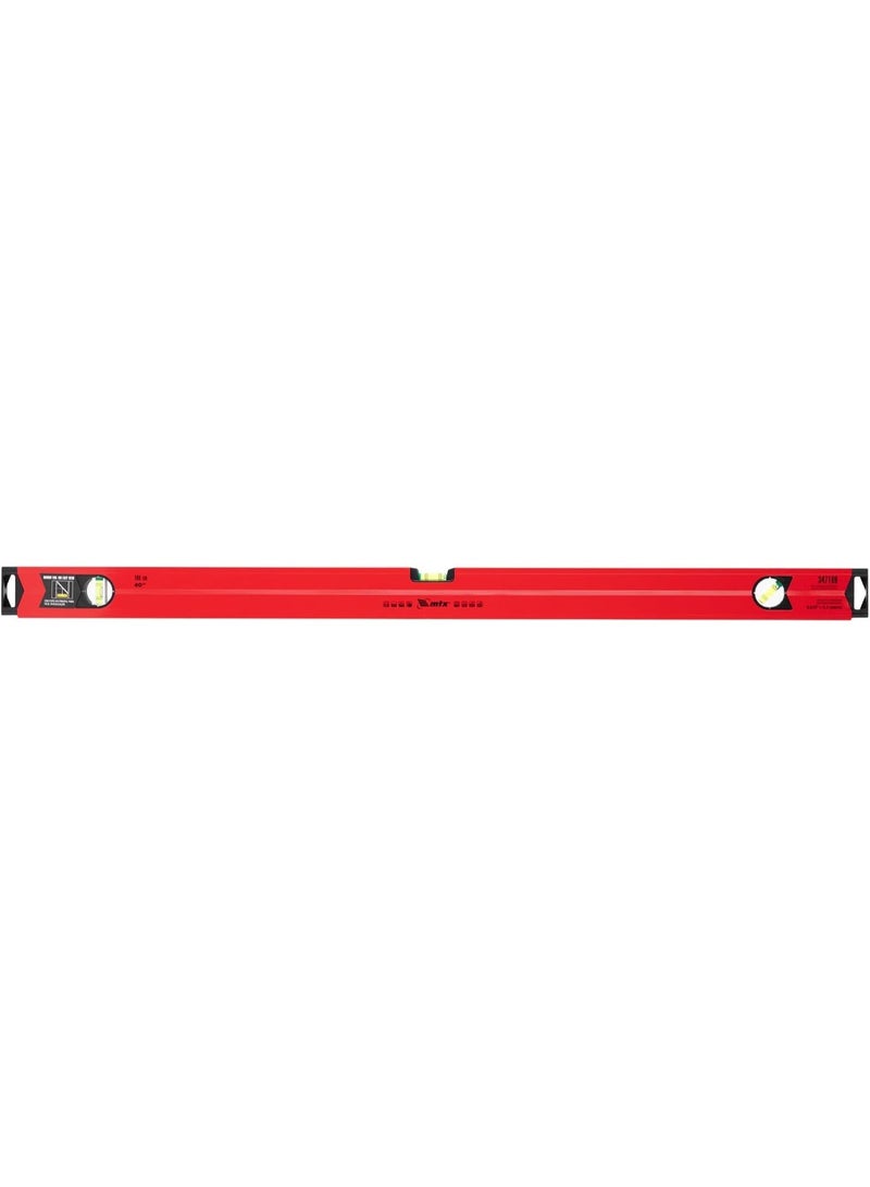 MTX Milled, 3 Eyelets 1 Mirror, Reinforced Aluminium Magnetic Level Gauge (1000mm) - Image 2