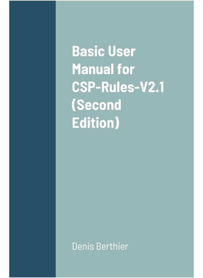 Basic User Manual for CSP-Rules-V2.1 (Second Edition)  - Image 1