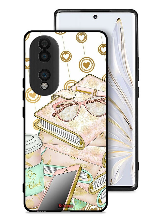 Tolwak Honor 70 Protective Case Cover Glasses On Books - Image 1