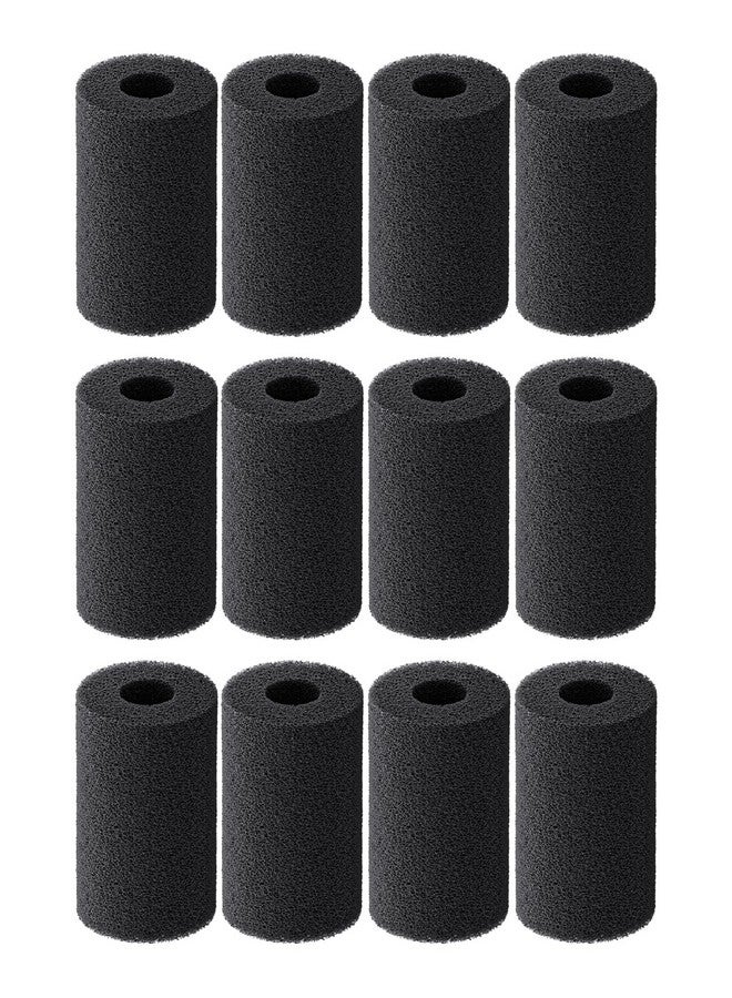 باوفلي عبوة من 12 قطعة من إسفنجة ما قبل الترشيح من Pawfly، إسفنجة ترشيح حوض السمك، إسفنجة سحب 0.8 بوصة، بكرة إسفنجية للأسماك الصغيرة، وزريعة الروبيان، وأغطية أحواض السمك، والملحقات - Image 1