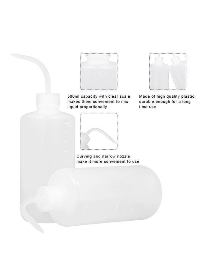NIBEMINENT 2-Piece Tattoo Wash Bottle White - Image 3