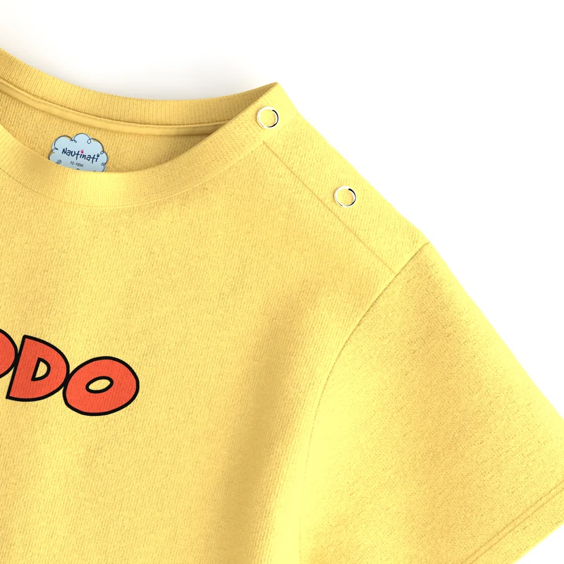 Nautinati Nautinati Boys’ Beach Print Cotton T-shirt with Shorts | Boys’ Tee and Shorts Set for 3 – 24 Months | Boys’ Co-ords