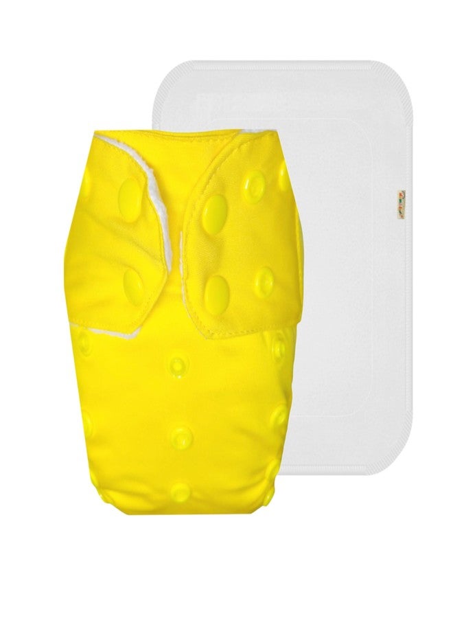 Dumbledo Premium Cloth Diaper with Cotton Insert (Pack of 1) | Soft & Gentle | Leakproof | Travel Friendly | Perfect for Indian Summers | 3 Months - 3 Years | Unisex Baby