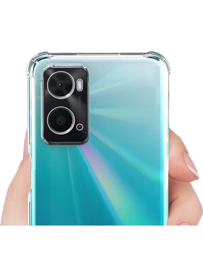 Maikuqi, Suitable For Oppo A36, Shockproof Phone Case With Four Corners, Full Protection, Airbag, Transparent Protective Cover, Soft Shell Tpu, Transparent White - Image 3