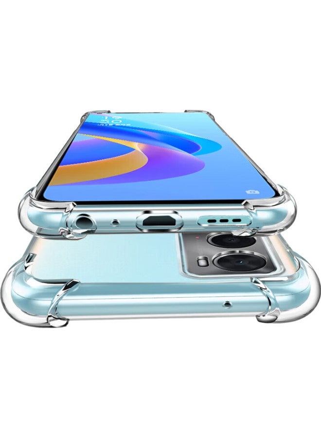 Maikuqi, Suitable For Oppo A36, Shockproof Phone Case With Four Corners, Full Protection, Airbag, Transparent Protective Cover, Soft Shell Tpu, Transparent White - Image 2